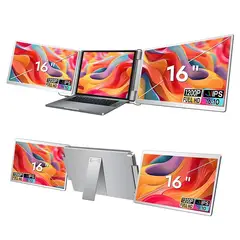 GENERICO - MONITOR PORTATIL DOBLE PANTALLA for Laptop LCD IPS 16" 60HZ