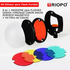 GENERICO - DIFUSOR TRIOPO TR-08 PARA FLASHES SPEEDLIGHT