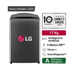 LG - Lavadora Automática WT17BV6T 17kg Negro Claro