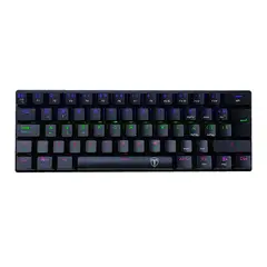 T-DAGGER - Teclado ARENA Rainbow Spanish T-TGK321-BR Negro