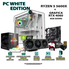 AMD - Computadora PC Gamer Ryzen 5 5600X RAM 16GB SSD 1TB RTX 4060 8GB