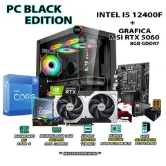 INTEL - Computadora PC Gamer Core i5 12400F RAM 16GB SSD 1TB RTX 5060 8GB
