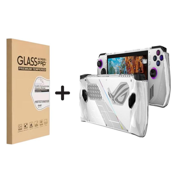 Case Funda TPU Asus ROG Ally 2023 Color Transparente + Mica Vidrio