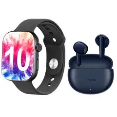 VIVO - Audífonos Tws Air 3 -Azul in-ear Bluetooth 5.4 y Watch S10-B