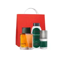 ESIKA - Set Salvaje perfume talco desodorante Bolsa regalo