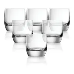 DELIGLASS - Set de 6 Vasos 190ml para Whisky, Brandy y más Licores