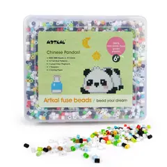 ARTKAL - Caja con beads 5mm modelo CHINESE PANDAS -