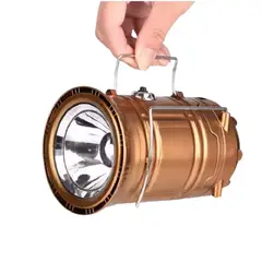 GENERICO - Lámpara Linterna Solar USB Recargable Para Camping Aleatorio