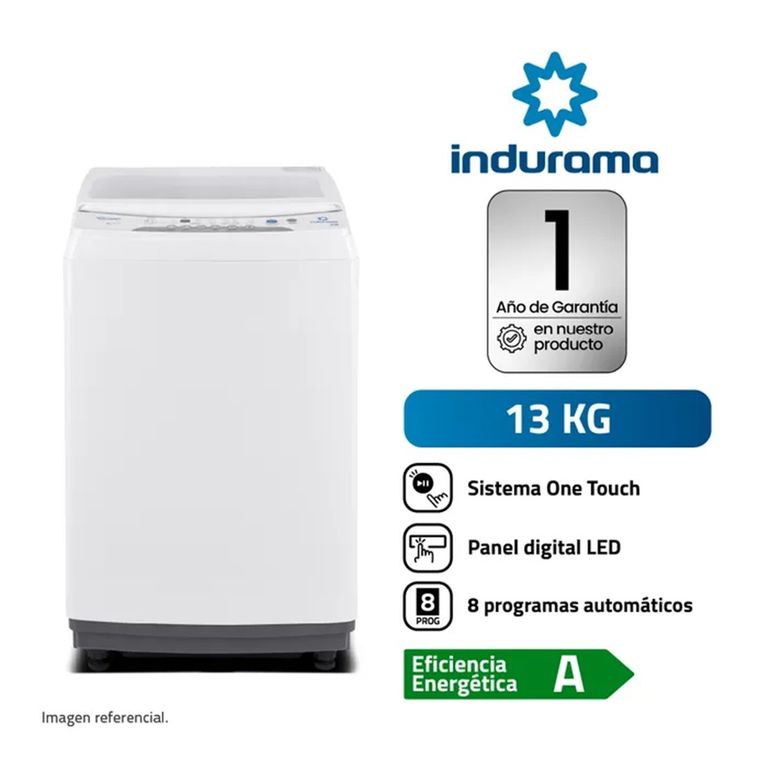 LAVADORA AUTOMATICA 13 KG CARGA SUPERIOR ANTIENREDO LRI-13BLA