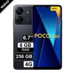 XIAOMI - Celular Poco C65 67 256GB 8GB Negro