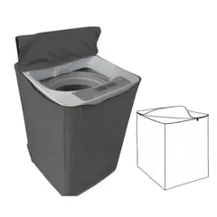 NACIONAL - Funda Impermeable Gruesa de Lavadora 16-22Kg Gris