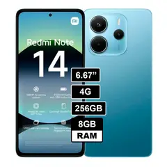 XIAOMI - CELULAR REDMI NOTE 14 4G 256GB 8GB AZUL