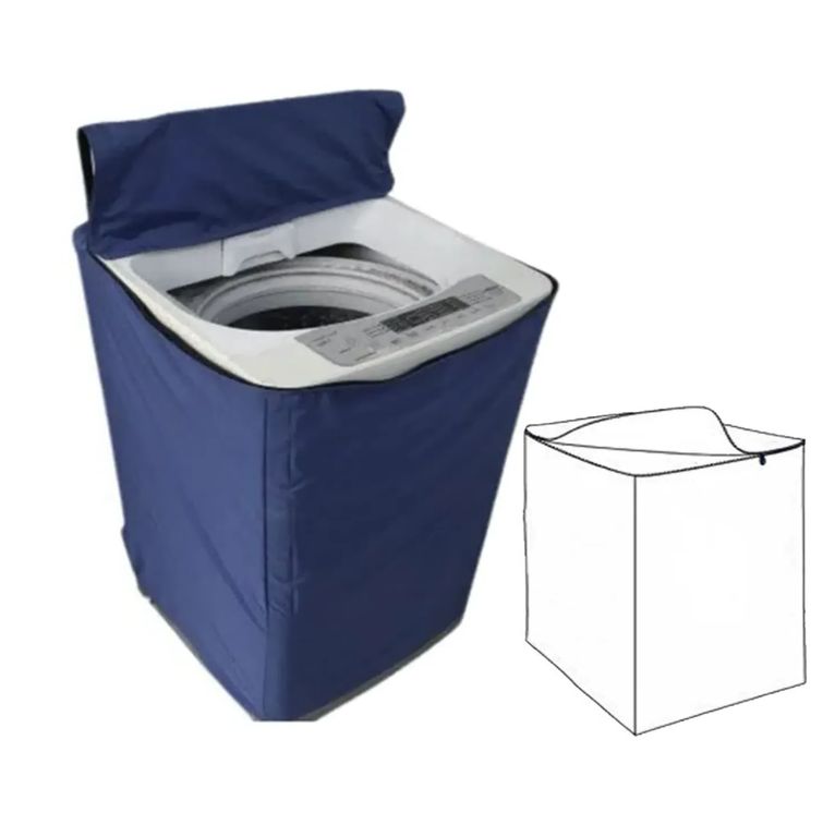 Funda Impermeable Gruesa de Lavadora 16-22 Kg Azul