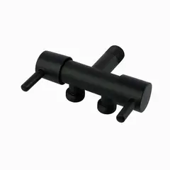 APACHE - Valvula doble para conectar bide o tubo de abasto a la pared material acero aleacion