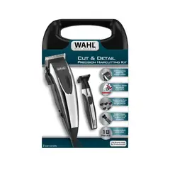 WAHL - Kit básico de corte de cabello y barba Cut and Detail – 18 piezas