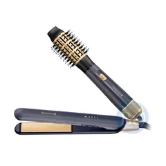 REMINGTON - Combo Sapphire Luxe Alisadora S5805 Y Cepillo AS20A