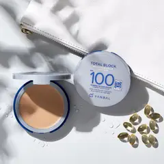 YANBAL - Total block compacto mediano 1Beige Claro SPF100