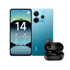 XIAOMI - CELULAR REDMI NOTE 14 4G 128GB 6GB AZUL + AUDÍFONOS PHILIPS TRUE WIRELESS TAT1215BK BLUETOOTH