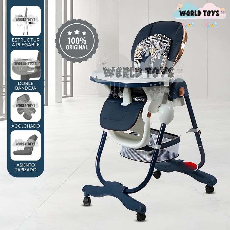 Silla de Comer de Lujo «GROOMI» Edición Limitada Blue