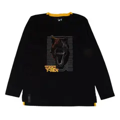 PILLIN - Polo Ni�o Manga Larga Negro