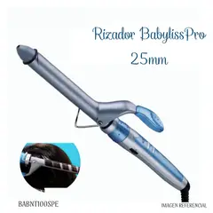BABYLISS PRO - Rizador de Cabello Nano Titanium 25 mm BABNT100SPE