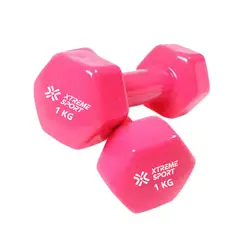 XTREME SPORT - Mancuernas Pesas De 1kg Fitness De Vinil X2