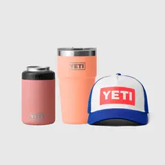 YETI - Combo papá Vaso de 20oz Stackable + Coolster + Gorro