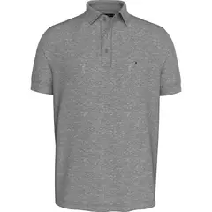 TOMMY HILFIGER - POLO MC TWO TONE JACQUARD REG POLO TH