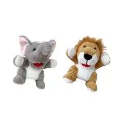 GENERICO - Pack de 2 Títeres de Peluche Animal del Bosque