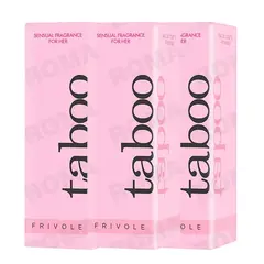 GENERICO - PACK 3 PERFUME ROSA CON FEROMONAS PARA MUJER TABOO 30ML