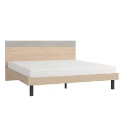 TUGO - Cama Emma 1.5 Plazas MDF Natural