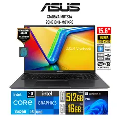 ASUS - Laptop VivoBook X1605VA-MB1234 Intel Core i5-13420H RAM 16GB SSD 512GB Pantalla 156 WUXGA