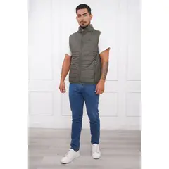 MASSERANO - CHALECO ACOLCHADO PARA HOMBRE - VERDE MILITAR