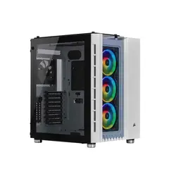 CORSAIR - Gabinete Mid Tower Crystal 680X Rgb Blanco - Ideal Para Gaming Y Refrigeración