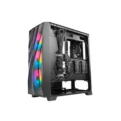 FANTECH - Caja Mid Tower Antec Df700 Flux En Color Negro - Excelente Ventilación Y Diseño Moderno