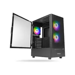 FANTECH - Caja Mid Tower Antec Nx410 En Negro - Diseño Elegante Y Espacio Optimizado Para Refrigerac