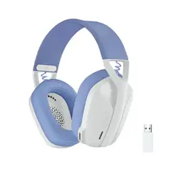 LOGITECH - Auriculares G435 Con Micrófono, Conectividad Bluetooth Y Lightspeed, Color Blanco