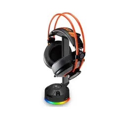 COUGAR - Soporte Para Auriculares Bunker S Rgb Con Iluminación Led Y Diseño Ergonómico