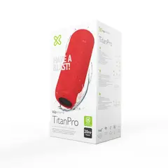 KLIP XTREME - Altavoz Portátil Titanpro Kbs-300 Inalámbrico Bluetooth Rojo - Sonido Potente
