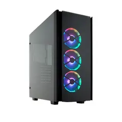 CORSAIR - Caja Mid Tower Obsidian 500D Rgb Se Negra Con Iluminación Rgb Y Excelente Ventilac