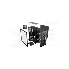 FANTECH - Caja Mid Tower Antec Df800 Flux En Negro, Diseño Optimizado Para Flujo De Aire Y Refrigera