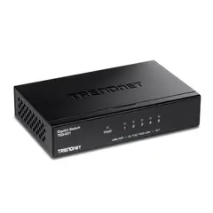 TRENDNET - Switch Gigabit Net Teg-S51 De 5 Puertos, Carcasa Metálica, Alto Rendimiento Y Dur