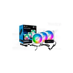 ANTRYX - Ventilador Rgb 120Mm Lynk Lf120 - Kit De 3 Unidades Con Iluminación Ajustable Y Alt