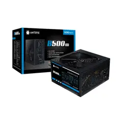 ANTRYX - Fuente De Poder B500 V3 De 500W - Eficiencia, Rendimiento Y Fiabilidad Para Pc Game