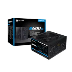 ANTRYX - Fuente De Poder 600W B600 V3 Eficiente Y Certificada Para Pcs Gaming Y Oficina