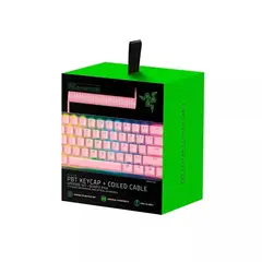 RAZER - Teclas Pbt Keycap Con Cable Espiral Quart