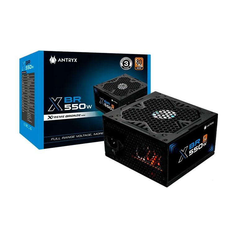Fuente De Poder Xbr-550 550W 80 Plus Bronze, Eficiencia Energética Y Rendimiento Su
