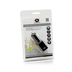 CONCEPTRONIC - Cargador Usb Para Automóvil Cusbcar4A - Potencia 5V, 2 Puertos, Compacto Y Ef