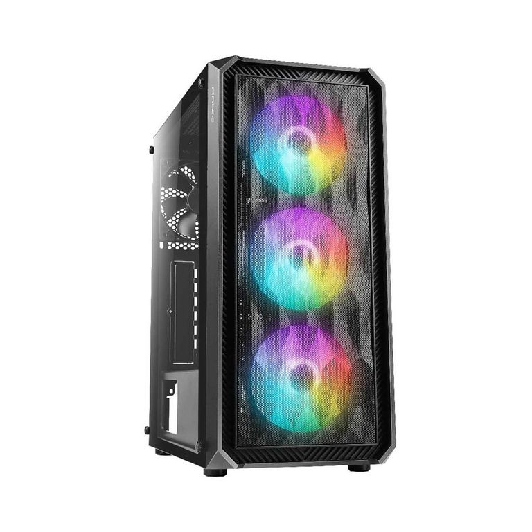 Case Para Pc Antec Nx292 Argb Mid Tower Vidrio Templado Negro