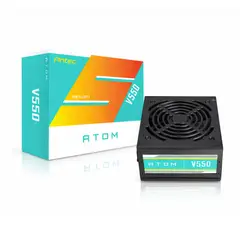 FANTECH - Fuente De Alimentación Antec Atom V550 550W Eficiente Y Certificada - Ideal Para Gaming Y